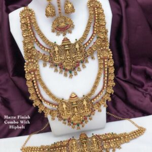Royal Temple Bridal Set with Hip Belt (JA 635)
